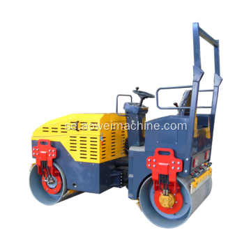 Billig hydraulisk 1 ton asfaltkompaktor Vibrerande Mini Road Roller till salu